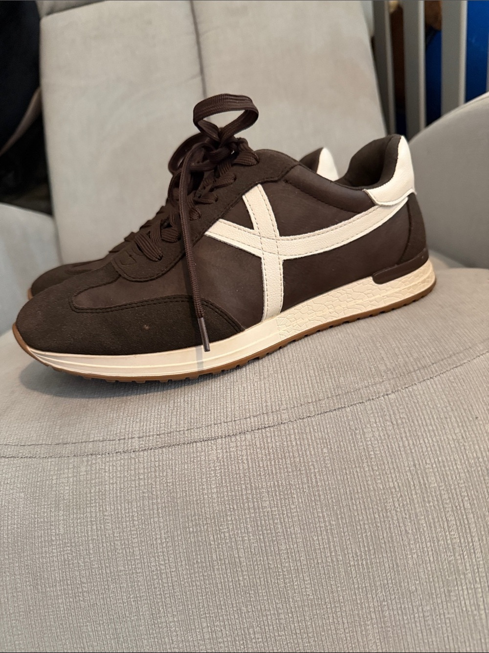 Dolce Vita Brown and Cream Women's Sneakers